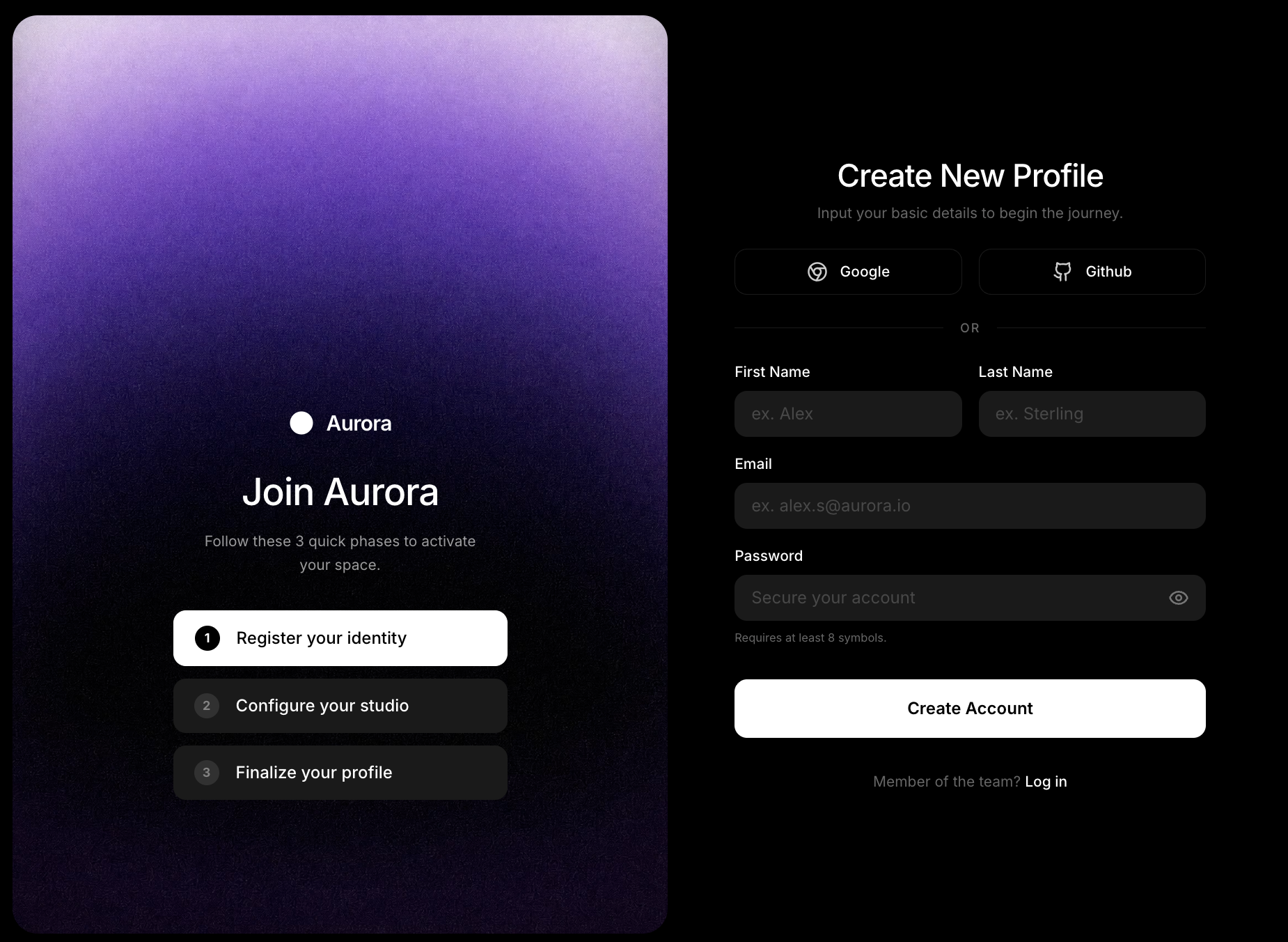 Aurora Onboard interface preview